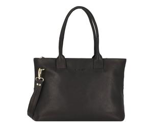 Plevier Structure Antilla Shoulder Bag RFID protection Leather 40 cm Laptop compartment black