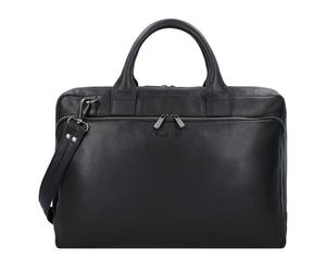 Plevier Vintage Bill Briefcase Leather 40 cm Laptop compartment black