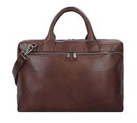 Plevier Vintage Bill Briefcase Leather 40 cm Laptop compartment brown