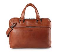 Plevier Vintage Larry Briefcase Genuine Leather 40 cm Laptop compartment brown