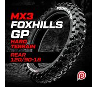 PLEWS TYRES MX3 FOXHILLS GP HARD Terrain Rear 120/90-18