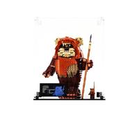 Plexico Display Case compatible with LEGO 75430 Wicket the Ewok, (Clear Back Panel)