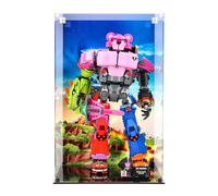 Plexico Display Case Compatible With Lego 77078 Mecha Team Leader - (Printed 1 Back Panel)