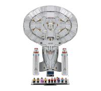Plexico Display Case Compatible With Lego Star Trek: U.S.S. Enterprise NCC-1701-D - Vertical - (Main Set Only)