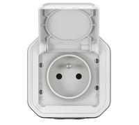 PLEXO NEW-2P+Z socket with terminals, complete surface-mount set