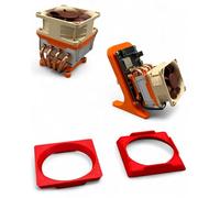 PLEXONE Fan Adapter Compatible with GeeekPi Low Profile Plus and Noctua NF-A6x15/NF-A6x25 - 60 mm, PETG (Red)