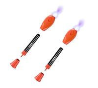 Plextone 5 Second Fix Liquid Plastic Welding UV Light Repair Pen Curing Glue UV Gel Seal Anything Ceramic Jewelry Cable Acrylic (Orange) (S209-2p)