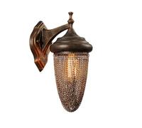Plfann Rustic Amber Wall Light Fixtures 1-Pack, Bronze Brushed Retro, Industrial Farmhouse Vintage Lamp Sconce Porch Lighting Retro Lamp for Indoor Bedroom Living Room (NO Bulb)