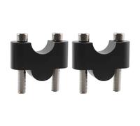 PLFMFVBLBG Handlebar Clamps Risers 1 Pair Motorcycle 28 Mm 1 1/8" 22 Mm 7/8" 25.4 Mm 1" Universal Handlebar Riser Bar Mount Handle Clamp Bars Riser Clamp(Black,25mm)
