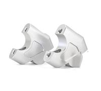PLFMFVBLBG Handlebar Clamps Risers For CB650R For CB 650R For CB650 R 2019 2020- With Offset Risers Adapter Handlebar Riser Clamp Brake Hose Extension Bars Riser Clamp(Silver)
