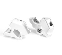 PLFMFVBLBG Handlebar Clamps Risers For R1300GS For R1300 1300GS For R 1300 GS 2023 2024 2025 Handlebar Riser Drag Handle Bar Clamp Extend Adapter Bars Riser Clamp(Silver)