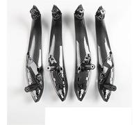 PLFMFVBLBG Side Door Handle Cover for 3 Series for F30 for F35 for F3X Car Inner Handle Front Rear Left Right Set of 4 Interior Door Handles(4 Carbon Fibre)