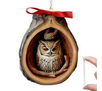 PLGEBR Animal Christmas Ornament, Christmas Tree Animal Pattern 2d Acrylic Ornament, For Christmas Decoration Tree Animal K2t9 Forest D