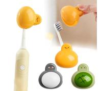 PLGEBR Duck Toothbrush Head Covers,Portable Toothbrush Head Protective Cover,Travel Toothbrush Head Storage Cover Cap for Kids Bathroom Home Travel (Yellow)