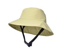 PLGEBR Surf Bucket Hat, Sun Protection Surfing Cap with Chin Strap for Surfing, SUP, and Watersports - Beige - Unisex-Youth - Surfers, Water Sports Enthusiasts, Teens to Adults