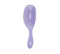 PLIC BEAUTY - Curved Detangling Brush - Beaded Nylon Bristles - Non-slip - Ergonomic Design - Suitable for Dry & Wet Hair - Stimulates Scalp - Lavender