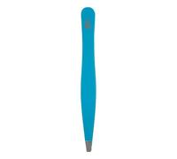 PLIC BEAUTY - Professional Tweezers - Crab bit - Blue Colour - Precision and Comfort - Stainless Steel - Soft Touch Finish