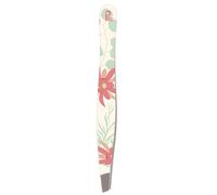 PLIC Beauty - Savannah Tweezers - Straight Bit - Exotic Floral Pattern - Stainless Steel - High Precision