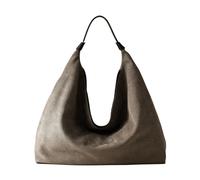 Plie Hobo Large - female - Borbonese - Shoulder Bags - Gray - ONE SIZE - Bags ONE SIZE