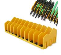 Plier Organizer Rack Hand Tool Drawer Organizer 10-Slot Pliers Cutters Organizer Rack - Extendable Design Toolbox Organizer with Non-Slip Rubber Base, Fit 3" H Drawer, for Screwdriver, Wrenche, Hammer