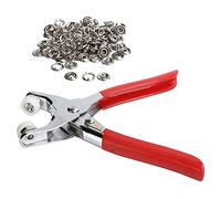 Plier Press Kit Stainless Steel Tip Button Snap Fastener Set Craft Sewing Hand Tools, Metal Snap Strap Fastener Plier Press Tool Kit Great for DIY Crafts Clothes Hats and Sewing