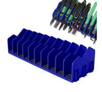 Pliers Organizer Rack Set, 10 Slot Pliers Spanner Compact Hand Tools Screwdrivers Rack, PliersOrganizer With Non Slip Rubber Base, Adjustable PlierOrganizer, Slot PliersHolder With Adjustable Dividers