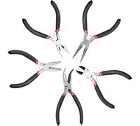Pliers Set Jewellery Making Tools Reusable Round Nose Jewelry Pliers Jump Ring Tool Jewellery for DIY Handmade,Crafts,Earring（5Pcs ）