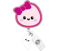 Plifal Badge Reel Holder Retractable with ID Clip for Nurse Nursing - OBGYN Cute Name Tag Card Funny Accessories with Alligator Clip for Office Student Work Hospital