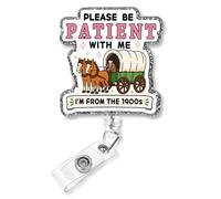 Plifal Funny Please Be Patient I’m from the 1900s Nurse Badge Reel