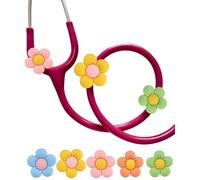 Plifal Stethoscope Charm Tag for Nurse - 5 Pieces Cute Stethoscope Charm Label Personalized Accessories Fit MDF Littmann Various Styles, Present for Peds Nurse, Doctors, Medical Workers, Metal