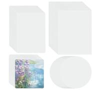 PLIGRAT 60 Sheets Watercolor Paper 4 Sizes Watercolor Paper Bulk White Art Paper for Artists Adults Students Craft Oil Pastel Sketch Paper Water Color Painting Paper Drawing Supplies