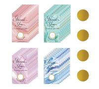 PLIGREAT 120 Pcs Thank You Scratch Off Cards 4 Styles Marble Theme Blank Gift Certificates Cards with Stickers Raffle Tickets DIY Coupon Card for Small Business Spa Beauty Makeup Hair Salon