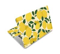 PLIGREAT 15 Inch Hand Drawn Lemon Pattern Laptop Skin Stickers Cutable Universal Size Fits 12" 13" 13.3" 14" Laptop Summer Style Removable Waterproof Notebook Art Decals PC Protector Cover Sticker