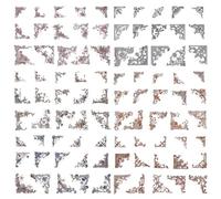 PLIGREAT 180 Pcs Vintage Frame Corners Scrapbook Paper, Scrapbooking Paper Decorative Frame Photo Border Papers Embellishments for Scrapbook Supplies Decor Frames Collage DIY Crafts, 6 Styles