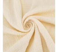 PLIGREAT 2 Meter Double Gauze Cotton Fabric, 135cm Wide Precuts Cloth Quilting Accessories 100% Cotton Muslin Fabric for Craft Patchwork Sewing Home Decor Washable Cloth, Yellow