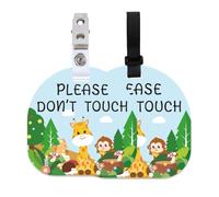 PLIGREAT 2 Pack Please Dont Touch Baby Signs Hanging Tags for Baby Carrier Stroller Car Seat Carrycot Decor Newborn Baby Girl Boy Preemies Baby Shower Gifts No Touching Baby Reminder