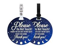 PLIGREAT 2 Sets Please Do Not Touch Baby Sign for Newborn Baby Girls Boys Preemies Shower Gifts No Touching Baby Reminder Signage for Baby Carrier Prams Carrycot Decor Stroller Hanging Sign Hangtags