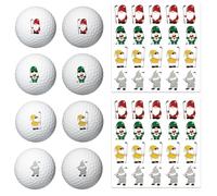 PLIGREAT 2 Sheets Gnomes Pattern Golf Ball Markers 40 Pcs Cute Golf Balls Decals for Marking Identifying Balls Golfer Ball Sticker Gifts for Golfers Golfing Accessories