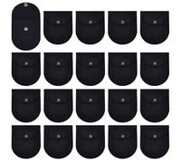 PLIGREAT 20 Pcs Hearing Aid Pouch, Hearing Aid Carrying Pouch Travel Portable Pocket Carrying Storage Protection for Coins Flash Drives Headphones Keys, Black