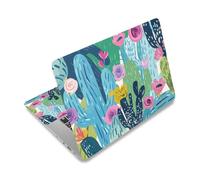 PLIGREAT 3 Pcs Laptop Skin Stickers Vinyl Decals for PC Notebook Laptops Keyboard Cover Laptop Case Protector Film Decorative Laptop Sticker Waterproof Removable Laptop Decal, Colorful Cactus Flowers