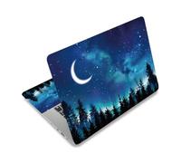 PLIGREAT 3 Pcs Laptop Skin Vinyl Decals, Keyboard Cover Protector Films, Waterproof Removable Aurora Night Piece Stickers