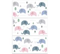 PLIGREAT 3 Sheets Cartoon Elephant Rub on Transfer Stickers for Crafts Cute Waterproof UV DTF Rub on Decals for Furniture Cabinet Dressers Ceramic Scrapbooking Decorative Transfer Paper