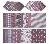 PLIGREAT 48 Sheets Christmas Pattern Paper, 15x15cm Double Sided Decorative Craft Paper Plaid Forest Scrapbook Specialty Papers for DIY Card Making Journaling Album Decor