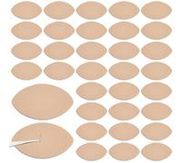 PLIGREAT 60 Pcs Eye Shaped Sponge, Lash Practice Sponge for Eyelash Extensions Lashes Mapping Chart Sponges for Beginners Eyelash Tools Lash Extension Supplies for Women Men (Skin Color)