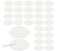 PLIGREAT 60 Pcs Eye Shaped Sponges, Lash Practice Sponge for Eyelash Extensions, Lash Mapping Chart Sponge for Beginners, Eyelash Tools Lashes Extension Supplies for Women Men (White)