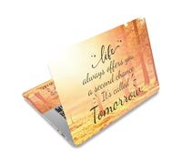 PLIGREAT Inspiring Words Laptop Skin Sticker Decals Fits 12" 13" 13.3" 14" 15 inch Laptop Watercolor Universal Removable Vinyl Notebook Art Protector Netbook PC Cover Decal