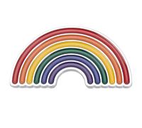 PLIGREAT LGBT Rainbow Metal Car Sticker, Auto Car Decal Emblem Gay Pride Rainbow Emblem 3D Metal Decals for Auto Motorcycle Computer Home Decoration