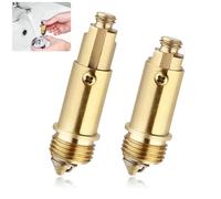 Plimbin 2PCS Sink Bath Pop Up Click Clack Brass Plug Bolt, Basin Click Clack Waste Internal Spring Mechanism, Replacement Screw for Most Sink BathTub Basin Drain Stopper
