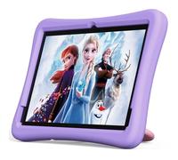 plimpton 2025 Upgraded Kids Tablet, 10 Inch Android 14 Tablet for Kids with Case Included, Octa-Core, Google Kids Space, Parental Control, 4GB+64GB, WiFi, YouTube, Great Gift for Toddler(Purple)