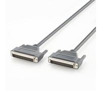 Plinkwirekb D-Sub DB37 cable, 37-pin plug to plug, male-to-male connection cable, UL2464 26 AWG shielded control cable for industrial equipment, test equipment and automation, 2 m